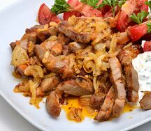 Fricassée de viande de porc