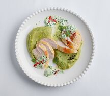 Куринная грудка с песто пюре