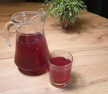 Морс из садовых ягод собственного приготовления