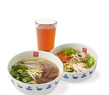 Ланч №4: суп на выбор, Салат с курицей, Морс