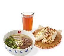 Ланч №7: суп на выбор, Шаверма с курицей, Морс