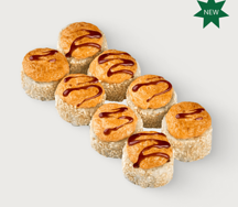 Ролл с беконом и мидиями