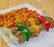 Brochettes ténéré du niger avec alloco