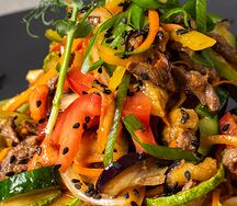 Салат с телятиной