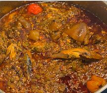 Riz sauce gombo grillé