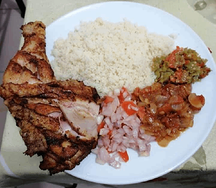 Attiéké poulet