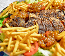 Frites viande