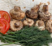 Шампиньоны на мангале