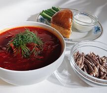 Борщ с мясом