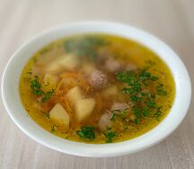 Суп с фрикадельками