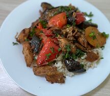 Куриное филе с овощами