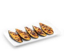 Мидии с сырным соусом New