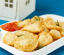 Жареные вареники с картофелем