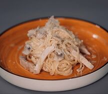 Паста Курица и грибы