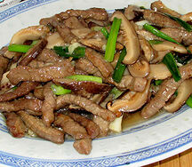 Filet sauté aux champignons de Paris