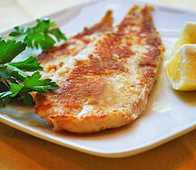 Filet de sole frit