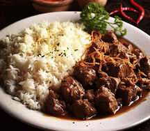 Riz gingembre viande
