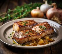 Filet sauté avec ail