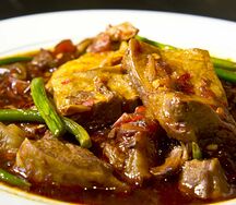 Filet sauté aux curry piquante