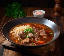 Soupe de boeuf aux vermicelles