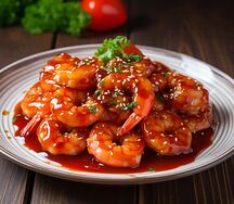 Crevettes à la sauce aigre-doux