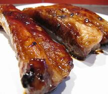 Côte de porc au caramel