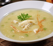 Soupe de crabes et asperges