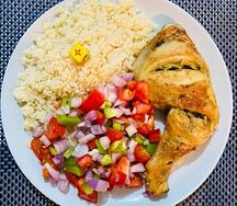Attiéké poulet
