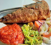 Attiéké poisson frit
