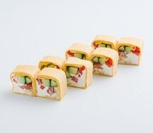 Овощной ролл с сырной тортильей