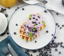 Вафли черничные