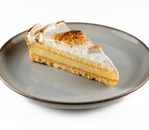 Лимонный торт с меренгой