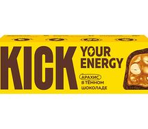 Арахисовый батончик в тёмном шоколаде