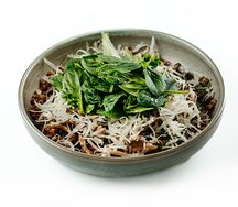 Гречневая каша с пармезаном и грибами