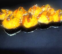 Запеченный с мидиями