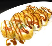 Тортилья темпура с лососем