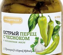 Острый перец с чесноком Мартин