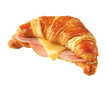 Croissant au jambon et fromage