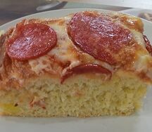 Фокачча с салями порционно