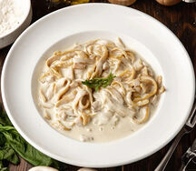 Паста С белыми грибами