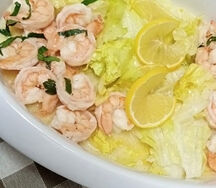 Креветки в лимонном соусе