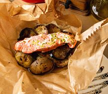 Запеченный лосось