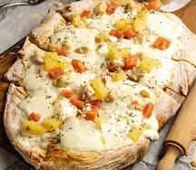 Римская пицца Курица с ананасом