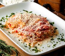 Лазанья с лососем