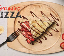 Brownies pizza