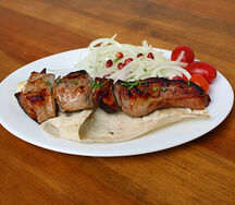 Шашлык из cвинины на косточке (корейка)