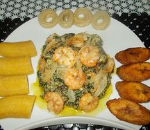 Ndolé crevettes