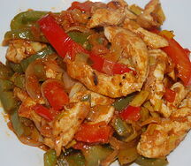 Escalope sauté aux légumes