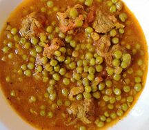 Petit pois aux poulet