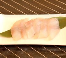 Sashimi poisson blanc